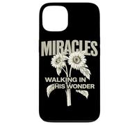 Miracles Walking in His Wonder Christian Citation Worship Coque pour iPhone 13