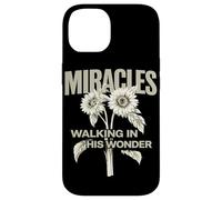 Miracles Walking in His Wonder Christian Citation Worship Coque pour iPhone 14