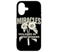 Miracles Walking in His Wonder Christian Citation Worship Coque pour iPhone 17