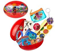 Miraculous 13pc Surprise Miracle Box -Zag Heroez Themed Ladybug and Cat Noir Toys Surprise with Stickers for Kids, Treasure Prizes, Birthday Favors