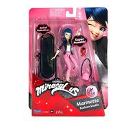 Miraculous BANDAI Tales of Ladybug and Cat Noir Petite poupée Marinette 12 cm avec Accessoires | Jouet Marinette Studio Mode | Gamme Toys Dolls