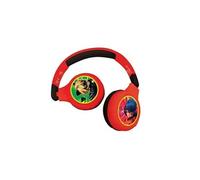 MIRACULOUS - Casque 2 en 1 Bluetooth - Filaire confortable et pliable pour enfants avec limitation de son design