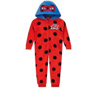 Miraculous Combinaison Fille, Combinaison Ladybug pour Enfant, Combinaisons Enfant en Polaire, Rouge 9-10 Ans