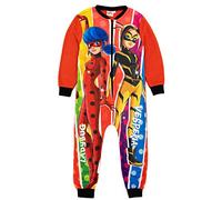 Miraculous Combinaison Girls Rouge | Vêtements d'intérieur en Polaire Tout-en-Un | Ladybug Vesperia | Enfants Pyjama PJs Sleepsuit Nightwear | Marchandise Cadeau Confortable