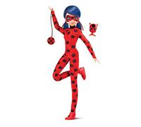 Miraculous Ladybug and Cat Noir Toys Poupée Ladybug Fashion | Poupée Coccinelle articulée de 26 cm avec Accessoires et Miraculous Kwami | Figurine de Super-héros Coccinelle Marinette | Gamme Bandai
