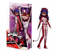 Miraculous Ladybug and Cat Noir Toys Poupée tigresse Violette | Articulée 26 cm avec Accessoires Figurine Kwami Bandai Poupées (P50023)
