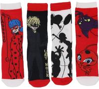 Miraculous Ladybug Chaussettes Chaussettes pour filles Set de 4 31/34