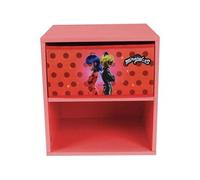 Fun house miraculous ladybug chevet avec tiroir h.36 l.33 p. 30 cm