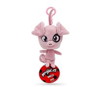 Miraculous Ladybug - Daizzi - Kwami en Taille réelle (12 cm) - Jouet en Peluche à Collectionner - Peluche très Douce, avec Yeux brodés et Porte-clés/Attache Sac à Dos (Wyncor)