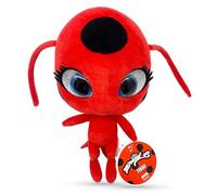 Miraculous Ladybug - Kwami Mon Ami Tikki 24 cm Ladybug Plush Toys for Kids, Super Soft Stuffed Toy with Resin Eyes, High Glitter and Gloss, Detailed Stitching Finishes (Wyncor)