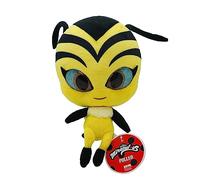 Miraculous Ladybug - Kwami Mon Ami Wayzz, Tortue en Peluche de 24cm pour Enfants, Ultra Douce, Yeux en Résine, Brillants et Scintillants, Finitions Couture très soignées (Wyncor) (Pollen)