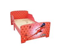 Lit Miraculous Ladybug Avec Sommier A Lattes 140x70 Cm - Fun House - Enfant - Bois - Rouge