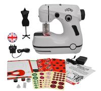 Miraculous Ladybug - Mini machine à coudre Marinette pour débutants et enfants, tissu portable à double vitesse, mannequin noir, découpes de masque de super-héros et pédale (Wyncor)