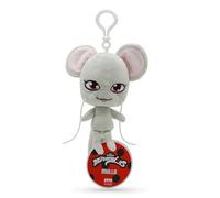 Miraculous Ladybug - Mullo - Kwami en Taille réelle (12 cm) - Jouet en Peluche à Collectionner pour Enfants - Peluche très Douce, avec Yeux brodés et Porte-clés/Attache Sac à Dos (Wyncor)