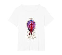 Miraculous Ladybug The Movie Ladybug big T-Shirt, Femme Grandes Tailles, Blanc, 1X