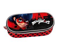 Miraculous LadyBug Trousse Ovale Organisée Collection École 2019-20, rouge