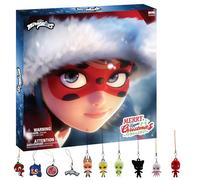 Miraculous, les aventures de Ladybug et Chat Noir - Calendrier de l'Avent spécial Kwami - Minis figurines Kwamis et porte-clefs. Jouets de Collection pour Enfants - Noël (Wyncor (Zag Play))