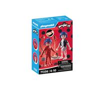 Playmobil Jeu de figurines 71336 Miraculous : Marinette et Ladybug avec Kwami Tikki – Dès 4 ans
