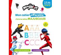 Miraculous - Mon cahier effaçable - J'écris les lettres majuscules (3-6 ans) - Collectif - Hachette Education - cartonné - Scolaire / Universitaire
