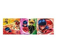 Miraculous - Puzzles 3 x 48 pieces Ladybug et ses amis Super Heros - Enfant, Fille 5 ans - Set Puzzle Supercolor + carte