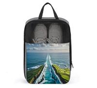 Miraculous Separation of Water Shoe Bag Travel Shoe Organizer Waterproof Shoe Pouch with Zipper Sneaker Dust Bag, gris, taille unique, moderne, gris, Taille unique, Moderne