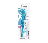 miradent Tong-Clin Fresh Set | Gratte-langue double action + gel 15 ml | Nettoyage doux de la langue & haleine fraîche | Sans alcool
