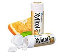 Miradent Xylitol Gomme à mâcher Gomme à mâcher dentaire 30 pièces de gomme à mâcher Miradent peut fruits frais (6 x 30 pcs)