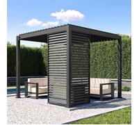 MIRADOR Persienne (0,93m) pour côté 3m -Compatible 111DA Pergola- Structure Aluminium - Couleur Anthracite