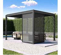 MIRADOR Persienne (1,23m) pour côté 4m -Compatible 111DA Pergola- Structure Aluminium - Couleur Anthracite