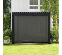 MIRADOR Store déroulant 3.6m, Compatible 111DA Pergola, Structure Aluminium et Textilene, Anthracite