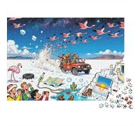 Mirage de Folie dans la Salar De Uyuni, la Plaine de sel Puzzle en Bois Imperméable DIY Puzzles De 1000 Pièces pour Adultes Cadeaux Impossible Jeux De Stimulants