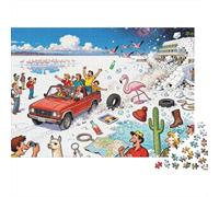 Mirage de Folie dans la Salar De Uyuni, la Plaine de sel Puzzle en Bois Imperméable DIY Puzzles De 1000 Pièces pour Adultes Défi Et Casse-tête Jeux De Stimulants