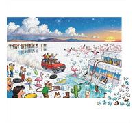Mirage de Folie dans la Salar De Uyuni, la Plaine de sel Puzzle en Bois Imperméable DIY Puzzles De 1000 Pièces pour Adultes Amusant De Décoration pour La Maison