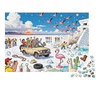 Mirage de Folie dans la Salar De Uyuni, la Plaine de sel Puzzle en Bois Imperméable Puzzles De 1000 Pièces pour Adultes Cadeaux Amusant Jeux Éducatifs