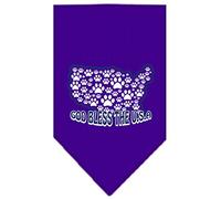 Mirage God Bless USA Bandana sérigraphié Violet Taille S