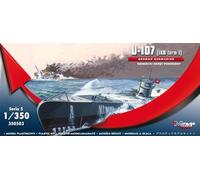 Mirage Hobby 350503 Sous-Marin U-107 IXB Tour I 1:350 Kit Neuf