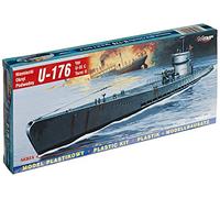 Mirage Hobby 40 41, 1: 400 échelle, U-176 U-Type IX C Turm II sous-marin allemand, kit de modèle en plastique