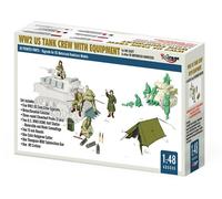 Mirage Hobby 480006 - 1:48 WW2 Équipage Du Char Américain Avec Equipment pour M8