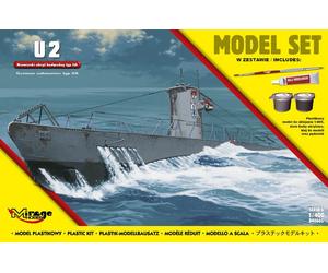 Mirage Hobby 840065 - 1:400 U2 (Allemand sous-Marin WWII Typeiia (Modelse
