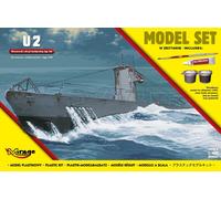 Mirage Hobby 840065 Maquette Bateau U2 Sous-marin WWII TypeIIA 1:400 Kit