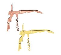 Mirage Lot de 2 tire-bouchons à double charnière en or rose