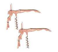 Mirage Lot de 2 tire-bouchons à double charnière en or rose