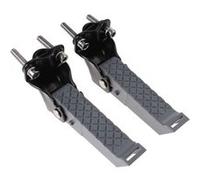 Mirage Repose-pieds repliables avec des sangles noir / gris Noir G