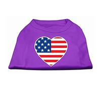 Mirage T-Shirt imprimé Drapeau américain Cœur Taille XXXL Violet