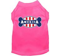 Mirage T-Shirt pour Chien Motif bonely in America Taille M Rose Vif