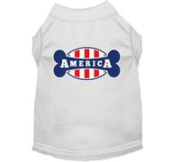Mirage T-Shirt pour Chien Motif bonely in America Taille XXXL Blanc