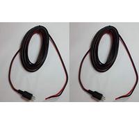 miragedesondes 2 x CÂBLES HAUT PARLEUR 2x1.5mm AVEC FICHE DIN MÂLE 6 MÈTRES