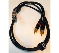 MiragesDesOndes Câble Audio DIN 7 Broches vers Double RCA Mâle compatible avec B&O, 1,20 Mètre, Noir
