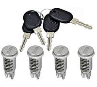 Miraglio Poignées de porte extérieures Kit blocs serrure avec clé 4 pièces pour JUMPER 2002-2006