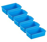 MiraHome Baignoire Domestique Lot de 5 1,8l 25x16x7 cm Bleu